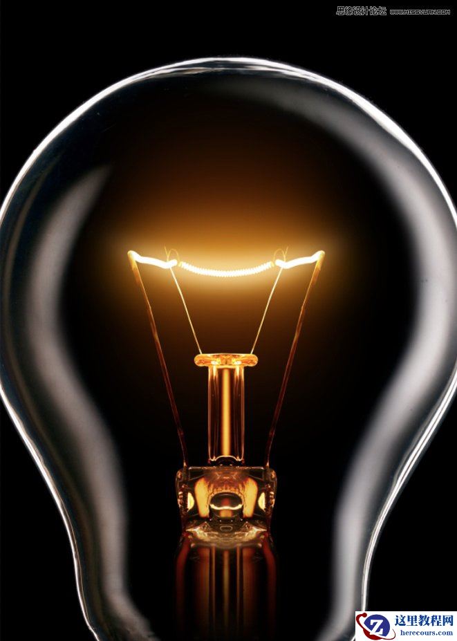 Photoshop制作经典的灯光效果字教程