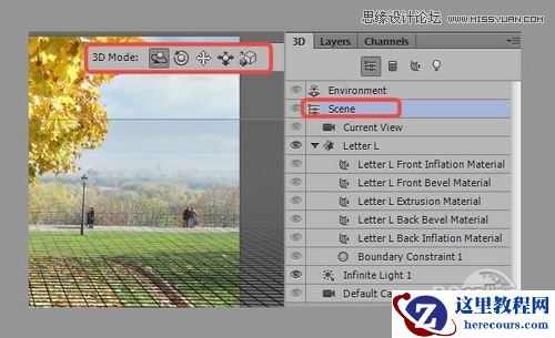Photoshop制作超酷的秋季风格立体字