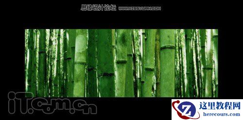 Photoshop制作神秘的绿色光影文字效果