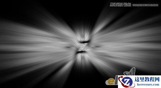 Photoshop利用滤镜制作简单的放射文字