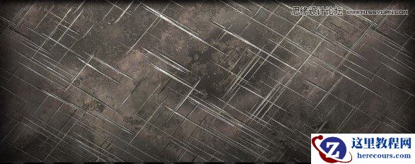 Photoshop制作金属颓废风格的艺术字教程