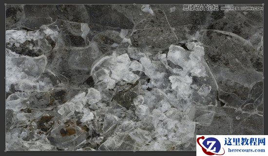 Photoshop设计蓝色冰冻效果的艺术字