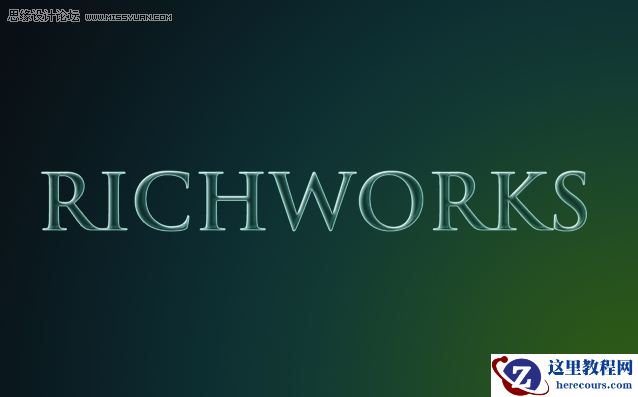 Photoshop创建破碎的玻璃文本效果