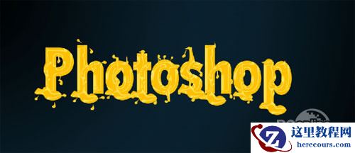 Photoshop详解融化字体设计教程