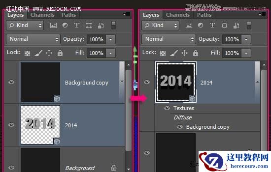 Photoshop制作艺术玻璃质感的立体字教程