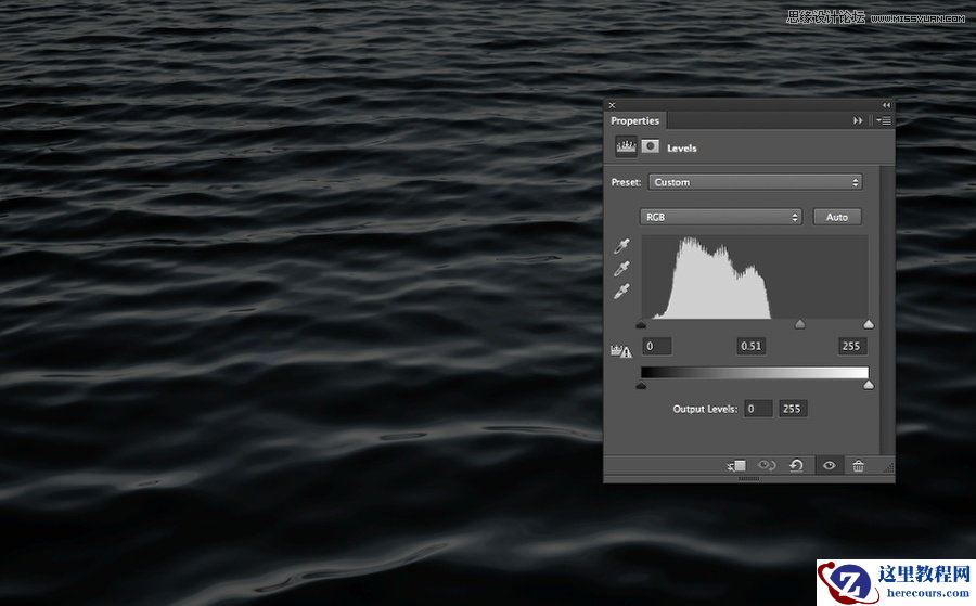 Photoshop制作漂亮的水波纹理艺术字
