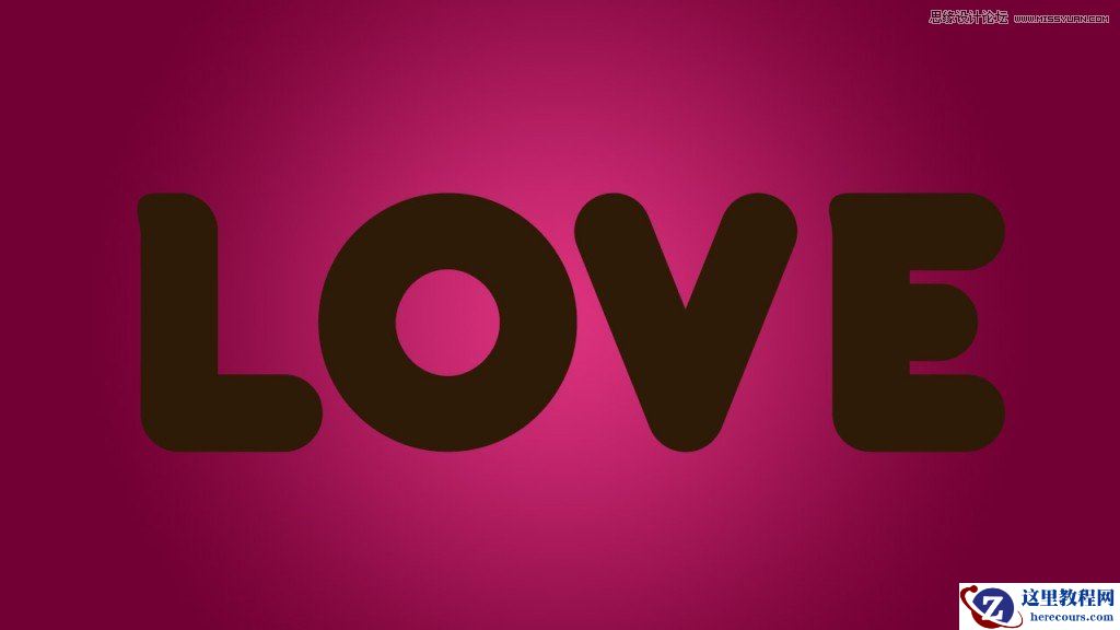 Photoshop制作可口的巧克力艺术字教程