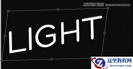 Photoshop设计酷炫的荧光字效教程