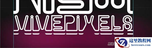 Photoshop制作漂亮的霓虹灯字体