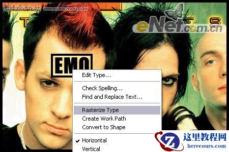Photoshop给人物面部加上文字烙印
