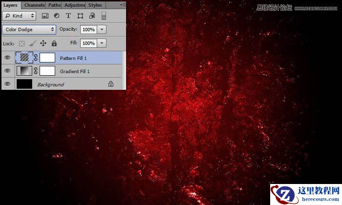 Photoshop制作红色的燃烧火焰字教程