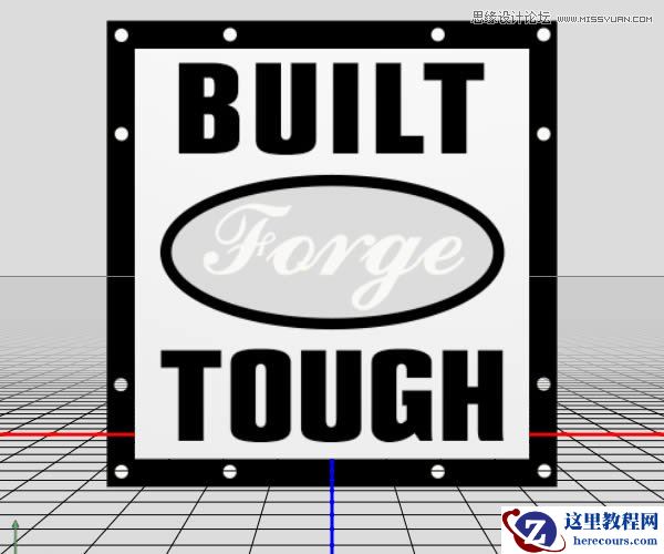 Photoshop制作3D立体效果的金属字教程