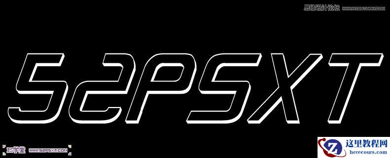 Photoshop制作绿色效果荧光字教程