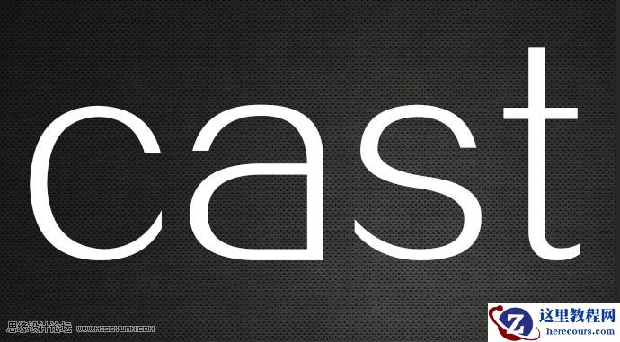 Photoshop制作时尚的立体金属图案艺术字