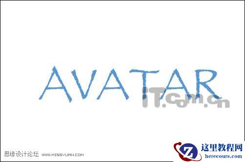 Photoshop制作阿凡达电影的宣传海报字体