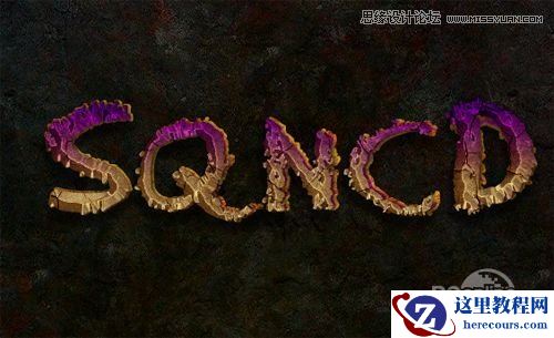 Photoshop制作炫彩立体效果的艺术字