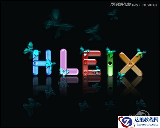 Photoshop图层样式打造新潮的质感文字