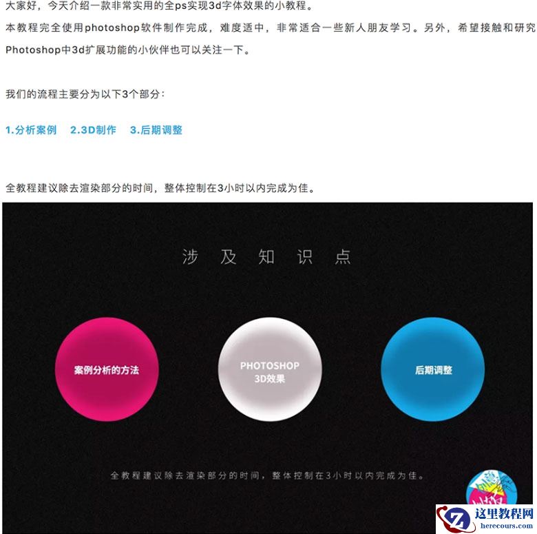 Photoshop使用自带3D工具制作金属立体字