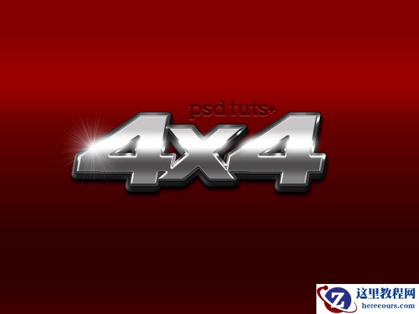 Photoshop制作质感的金属立体字