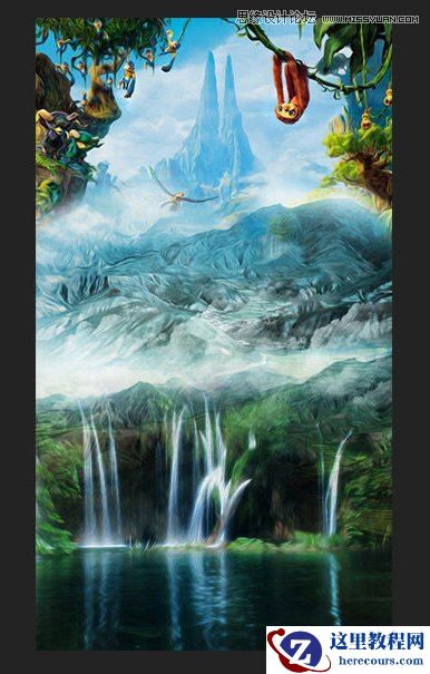 Photoshop设计岩石质感的可爱字体