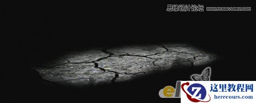Photoshop制作杂草丛生的三维立体3D文字效果