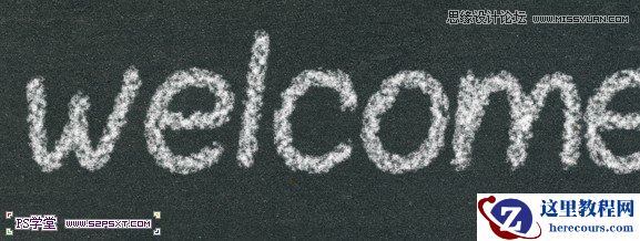 Photoshop制作逼真创意的粉笔字教程