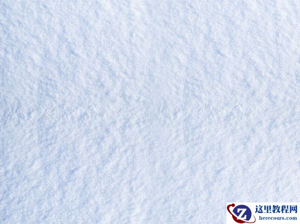 Photoshop制作圣诞节雪地划痕艺术字