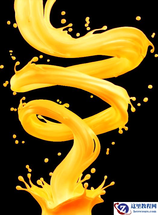 Photoshop制作夏季果汁组成的艺术字