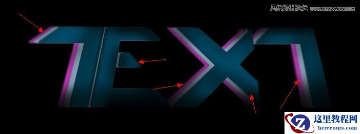 Photoshop制作抽象炫光的艺术字效果