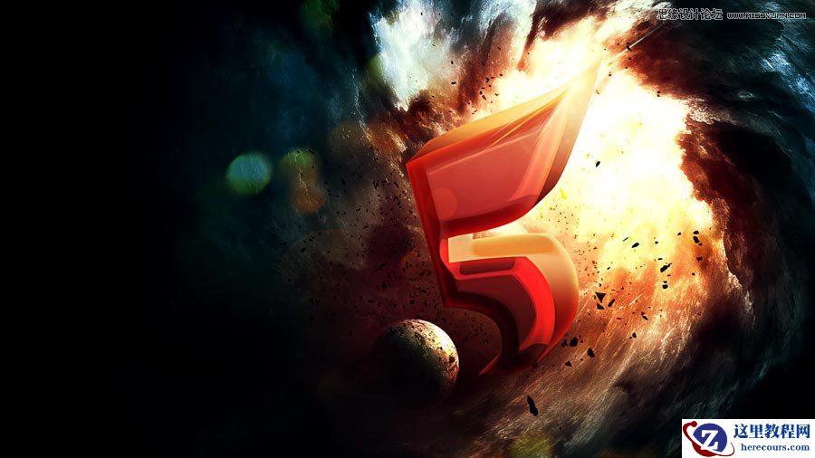 Photoshop设计时尚大气的空间立体字教程