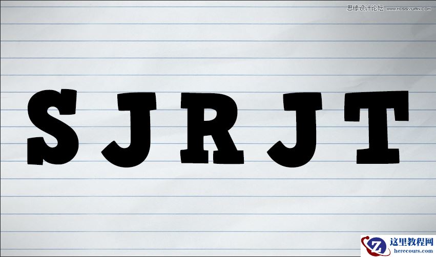 Photoshop制作水彩风格的艺术字教程