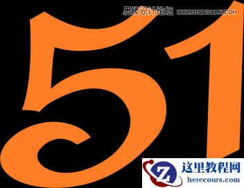 Photoshop制作大气的紫色51立体字教程