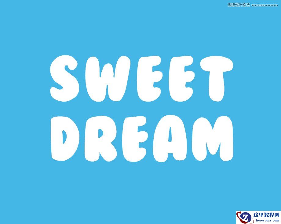 Photoshop设计糖果风格的3D艺术字教程