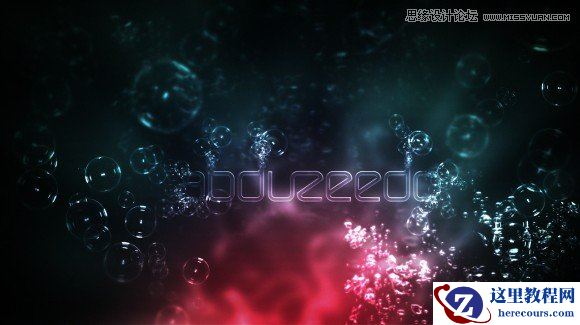 Photoshop设计悬浮在水中的文字