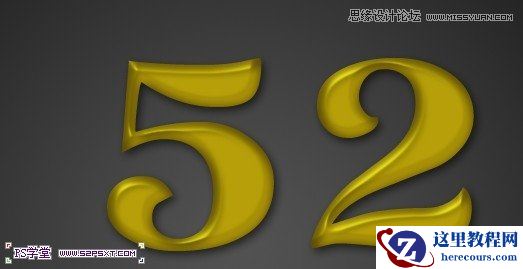 Photoshop设计金光闪烁的黄金艺术字教程