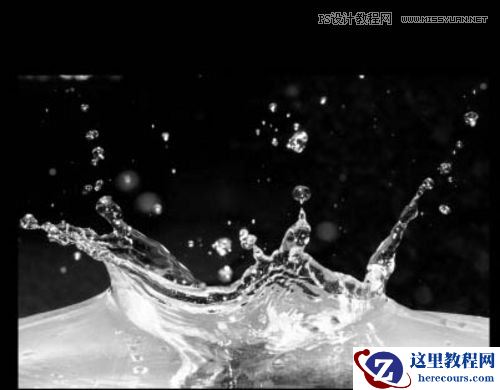 Photoshop制作夏季水花艺术字教程