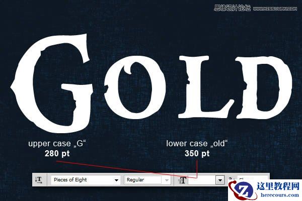 Photoshop制作金属颓废风格的艺术字教程