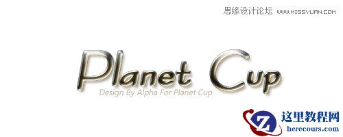 Photoshop制作质感金属文字效果