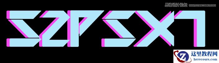 Photoshop设计光彩斑斓的立体字教程