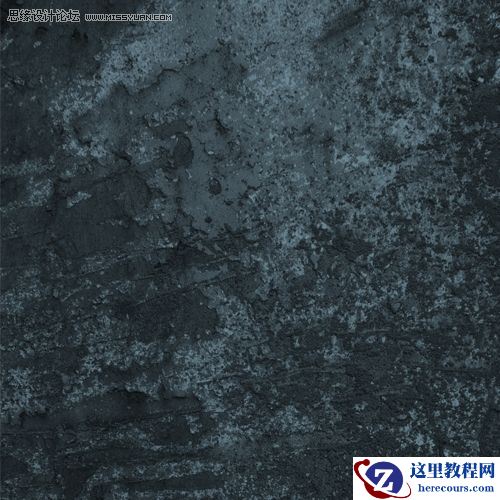 Photoshop设计一款锈渍金属文字