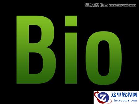 Photoshop创建清新的绿叶文字教程