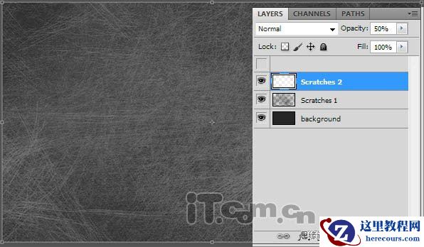 Photoshop制作发着蓝光的金属立体字