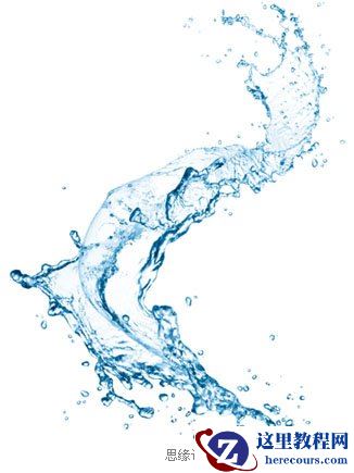 Photoshop制作奇趣的水花艺术字