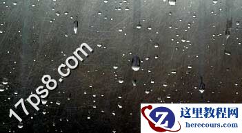 Photoshop制作水珠液体字教程