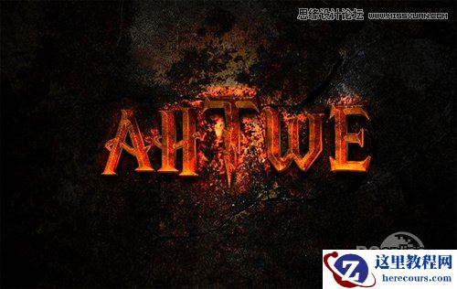 Photoshop打造暗黑风格艺术字教程