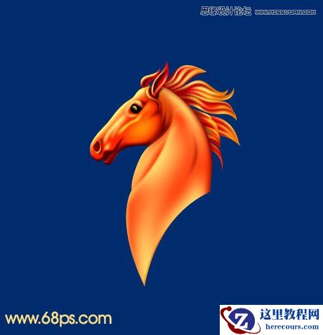 Photoshop设计时尚大气的马年艺术字