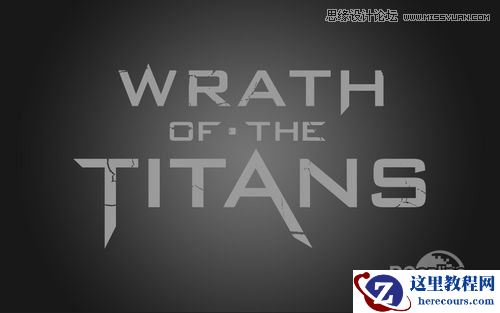 Photoshop制作诸神之怒海报艺术字教程