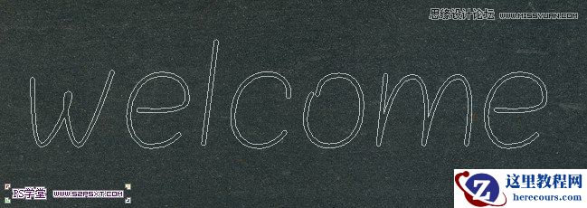 Photoshop制作逼真创意的粉笔字教程
