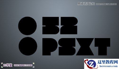 Photoshop CS6制作霸气的网格凹陷字效