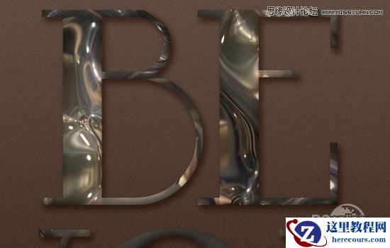 Photoshop制作金属嵌钻图案效果的字效